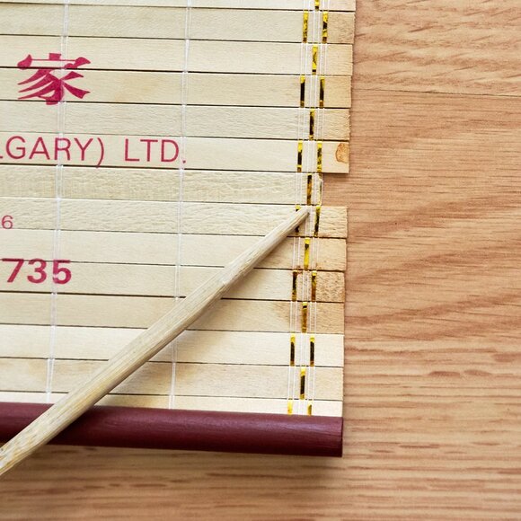 Chinese Bamboo Scroll Calendar 1987, Panda Family - Picture 12 of 13